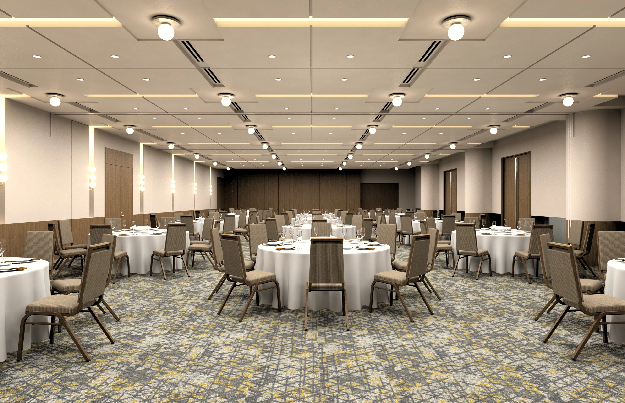 The Grand Banquet Hall SORA set with round tables