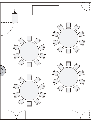 HIKARI Seated dinner, 40 seats