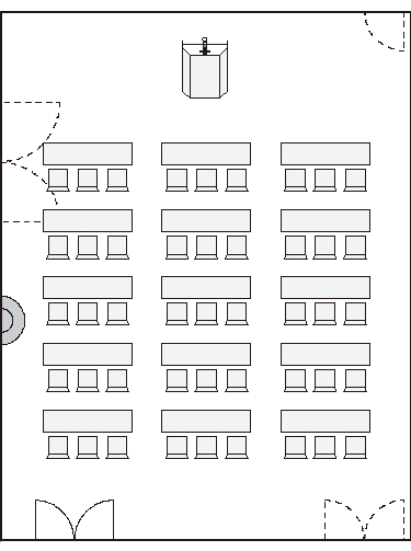 HIKARI School style, 45 seats
