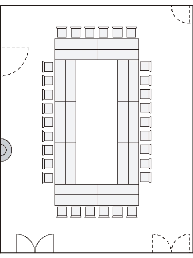 HIKARI U-shape style, 30 seats